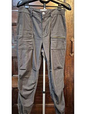 REI Co-op Women’s Gray Solid Flat Front Cargo Pants Cotton